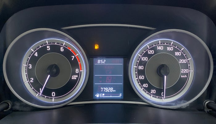 2017 Maruti Dzire VXI, Petrol, Manual, 78,096 km, Odometer Image