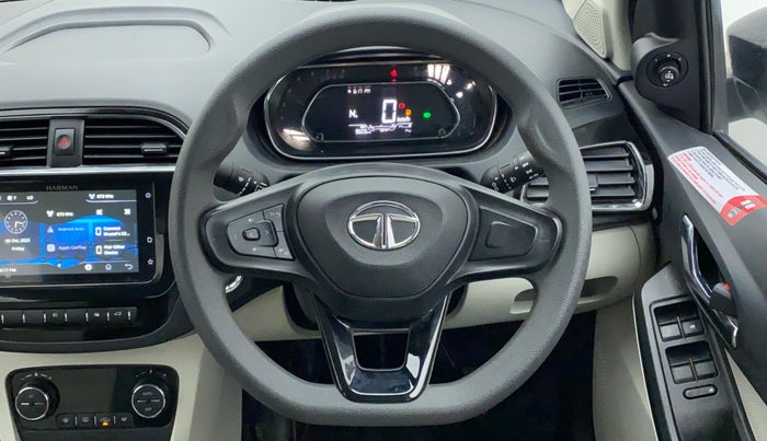 2022 Tata TIGOR XZA PLUS PETROL, Petrol, Automatic, 9,606 km, Steering Wheel Close Up