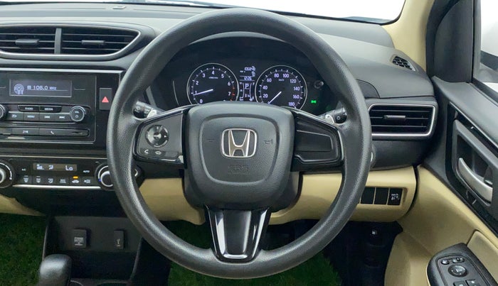 2018 Honda Amaze 1.2L I-VTEC V CVT, Petrol, Automatic, 1,06,991 km, Steering Wheel Close Up