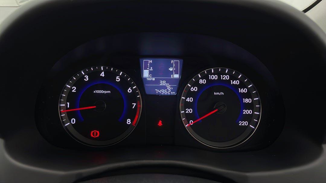 2016 Hyundai Accent Active, Manual, 74962 km, Odometer View
