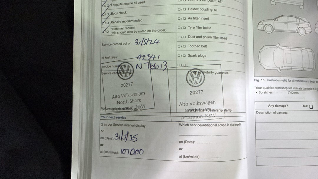 2013 Volkswagen Golf 103 Tsi Highline, Automatic, 108499 km, Service History