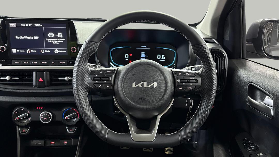 2025 Kia Picanto Gt Line (pe2), Manual, 438 km, Steering Wheel Close-up