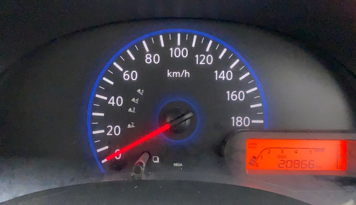 2014 Datsun Go T, Petrol, Manual, 20,866 km, Odometer Image
