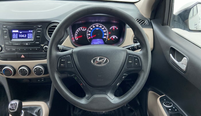 2016 Hyundai Grand i10 SPORTZ 1.2 KAPPA VTVT, Petrol, Manual, 14,765 km, Steering Wheel Close Up