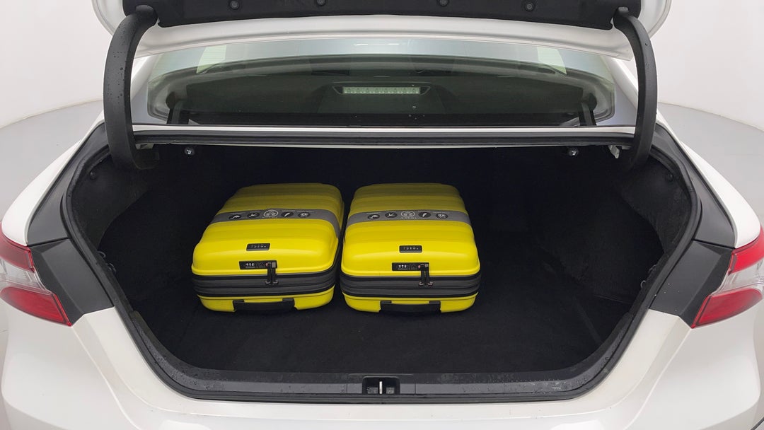 Boot Inside View with Luggage