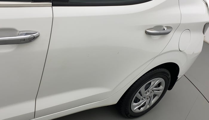 2022 Hyundai AURA S 1.2 CNG, CNG, Manual, 7,670 km, Rear left door - Slight discoloration