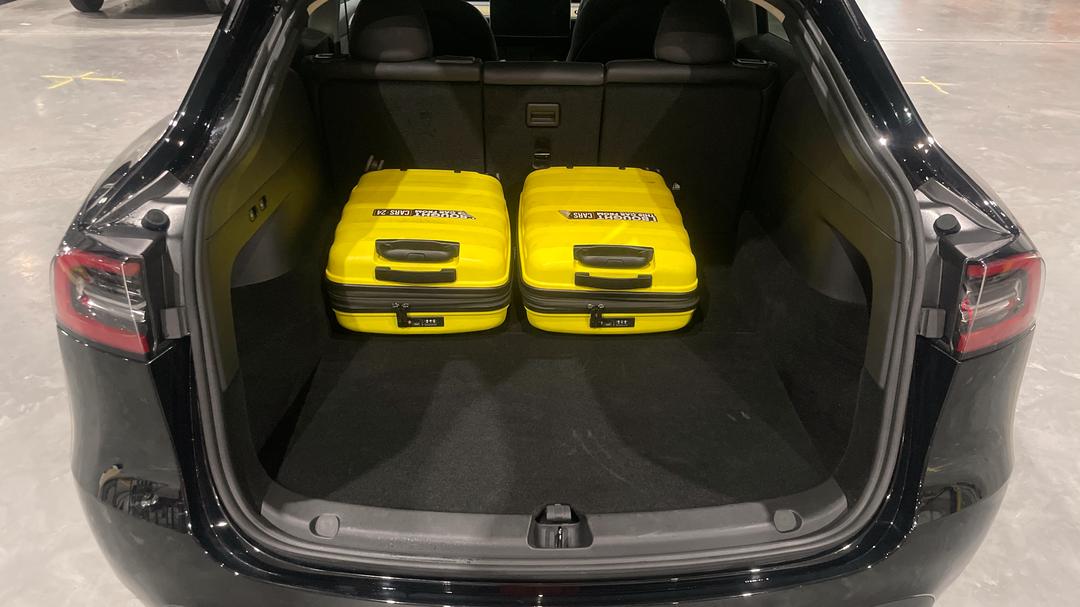 2023 Tesla Model Y Rear-wheel Drive, Automatic, 55947 km, Boot Inside View with Luggage
