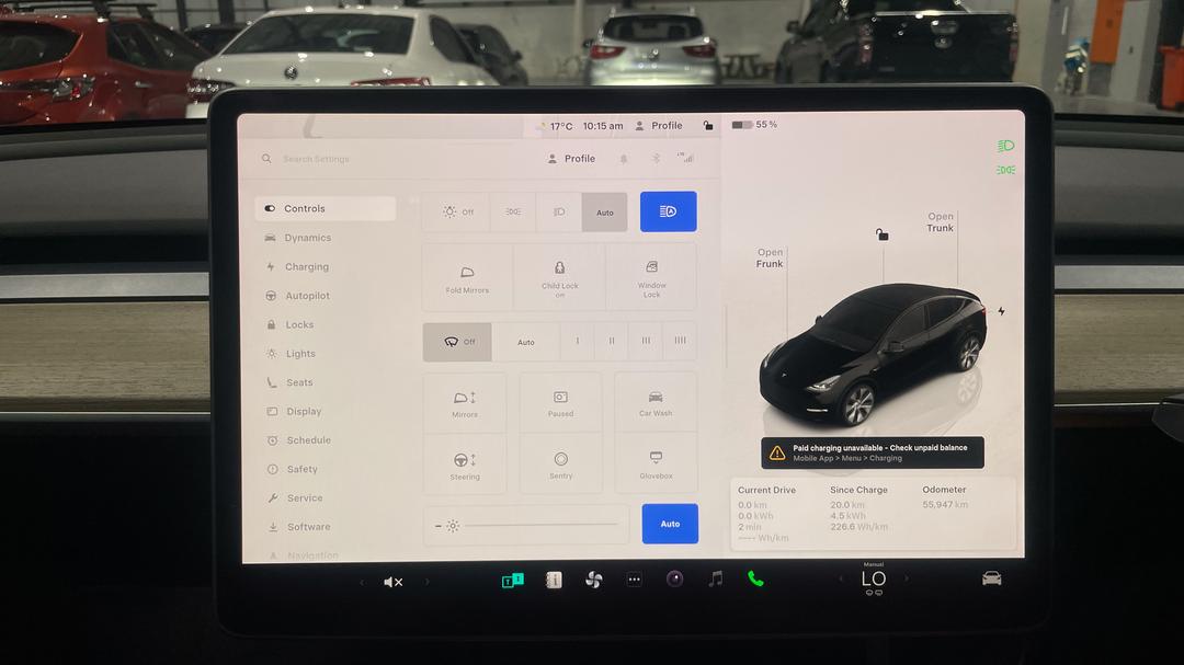 2023 Tesla Model Y Rear-wheel Drive, Automatic, 55947 km, Utility Switches/Buttons