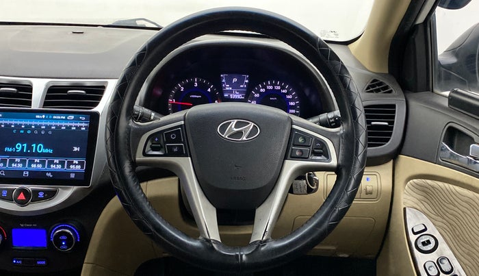 2015 Hyundai Verna FLUIDIC 1.6 CRDI SX AT, Diesel, Automatic, 94,546 km, Steering Wheel Close Up