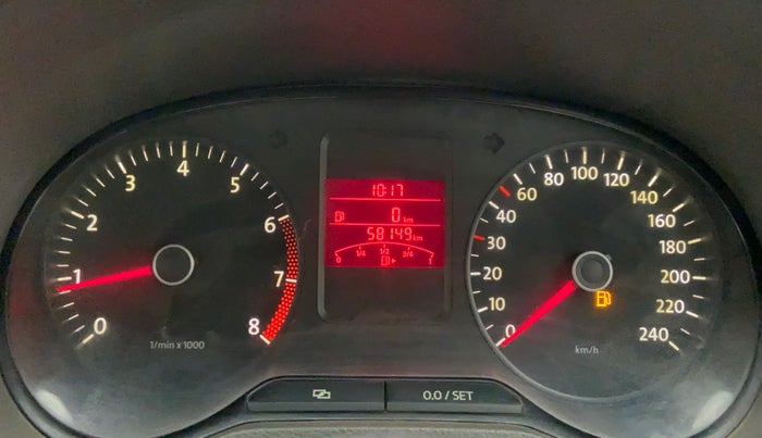 2014 Volkswagen Vento COMFORTLINE MT PETROL, Petrol, Manual, 58,108 km, Odometer Image