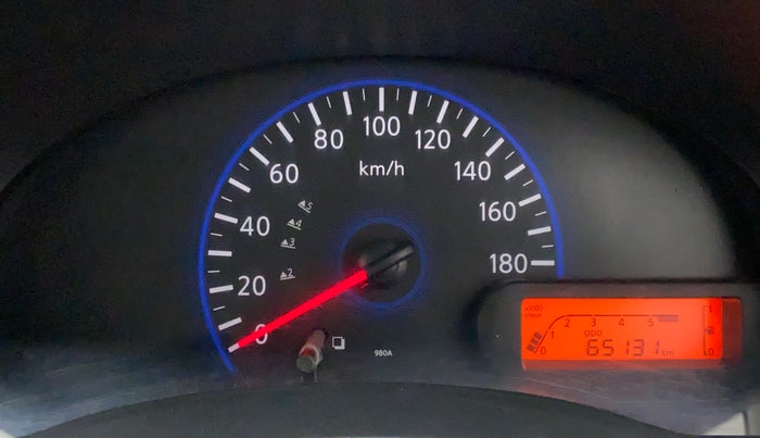 2015 Datsun Go A, Petrol, Manual, 65,131 km, Odometer Image