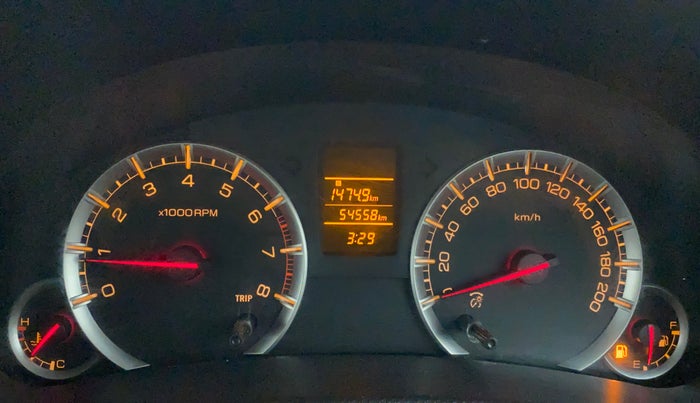 2014 Maruti Swift Dzire VXI, Petrol, Manual, 54,558 km, Odometer Image