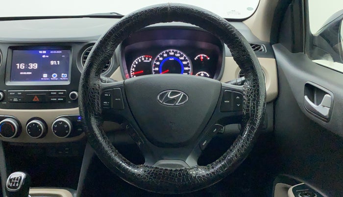 2018 Hyundai Grand i10 SPORTZ 1.2 KAPPA VTVT, CNG, Manual, 91,732 km, Steering Wheel Close Up