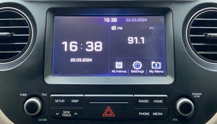 2018 Hyundai Grand i10 SPORTZ 1.2 KAPPA VTVT, CNG, Manual, 91,732 km, Infotainment System
