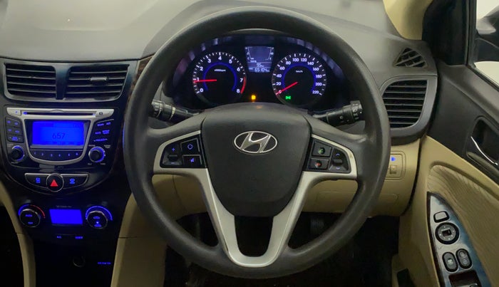 2014 Hyundai Verna FLUIDIC 1.6 VTVT SX, Petrol, Manual, 65,104 km, Steering Wheel Close Up