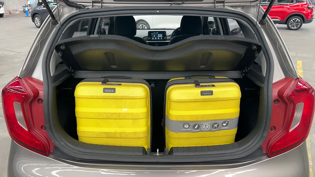 2018 Kia Picanto S (aeb), Automatic, 37594 km, Boot Inside View with Luggage