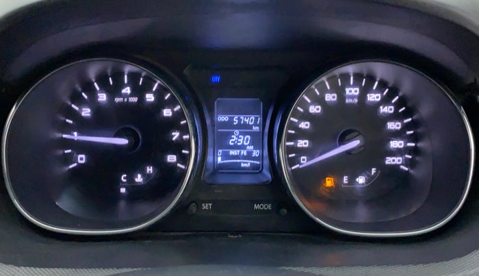 2018 Tata Tiago XZ PETROL, Petrol, Manual, 57,400 km, Odometer Image