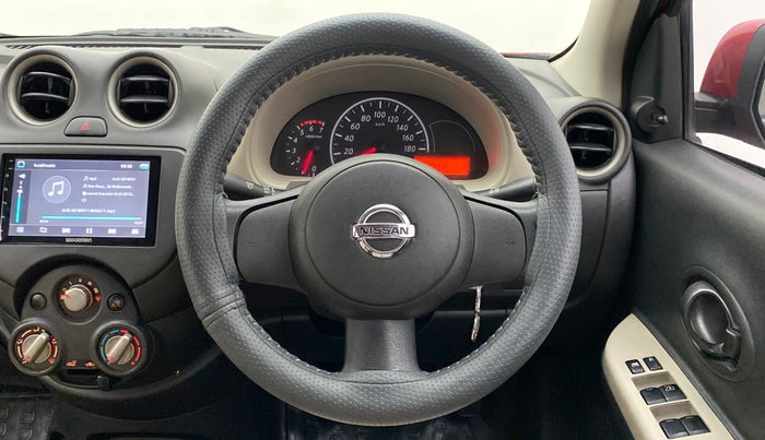 2013 Nissan Micra Active XV, Petrol, Manual, 1,06,235 km, Steering Wheel Close Up