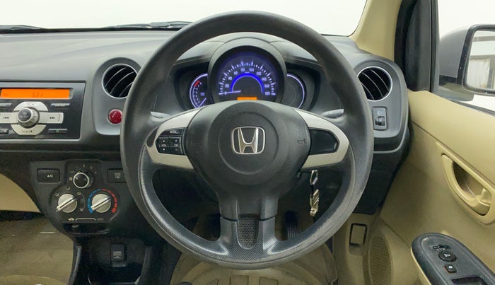 2015 Honda Brio S MT, Petrol, Manual, 28,413 km, Steering Wheel Close Up