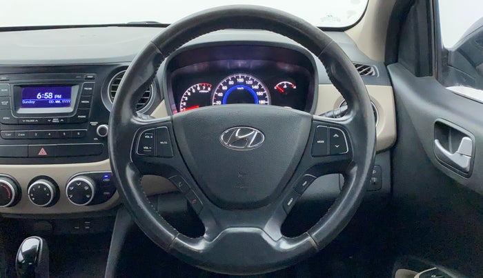2016 Hyundai Grand i10 ASTA (O) AT 1.2 KAPPA VTVT, Petrol, Automatic, 32,330 km, Steering Wheel Close Up