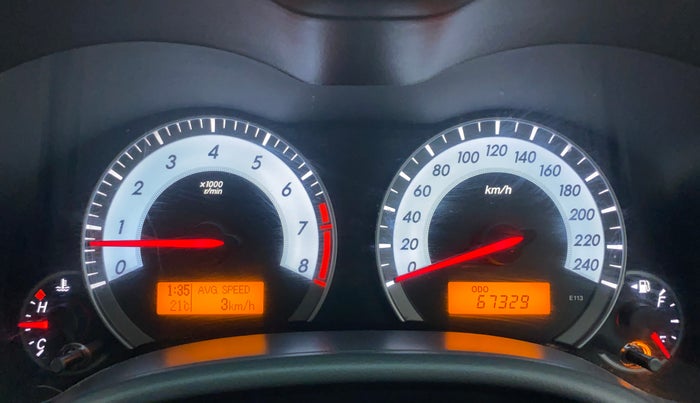 2011 Toyota Corolla Altis 1.8 G, Petrol, Manual, 68,389 km, Odometer Image