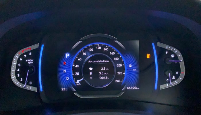 2021 Hyundai Creta SX (O) 1.4 TURBO DCT, Petrol, Automatic, 46,669 km, Odometer Image