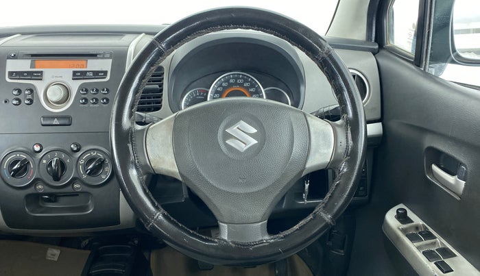 2011 Maruti Wagon R 1.0 VXI, Petrol, Manual, 79,527 km, Steering Wheel Close Up