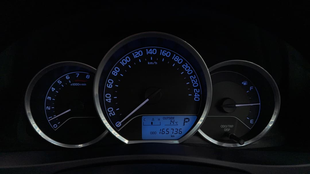 2016 Toyota Corolla Ascent Sport, Automatic, 165736 km, Odometer View
