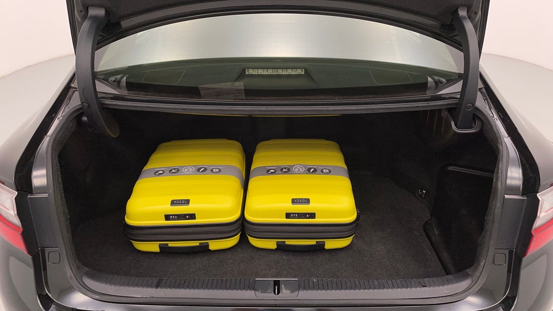 Boot Inside View with Luggage
