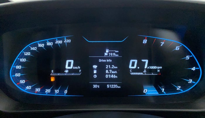 2021 Hyundai NEW I20 ASTA 1.2 MT, Petrol, Manual, 51,220 km, Odometer Image