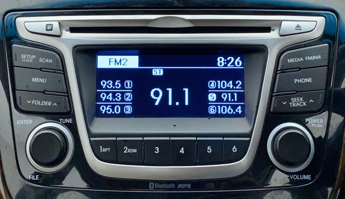 2015 Hyundai Verna FLUIDIC 4S 1.6 VTVT S, Petrol, Manual, 61,311 km, Infotainment System