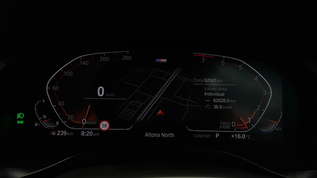 2022 BMW X3 xDrive30i M Sport, Automatic, 62041 km, Odometer View
