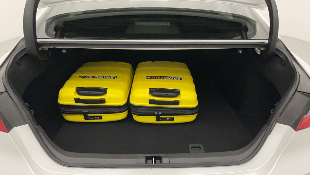 Boot Inside View with Luggage