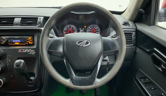 2018 Mahindra KUV 100 NXT K4+ P 6 STR, Petrol, Manual, 25,655 km, Steering Wheel Close Up