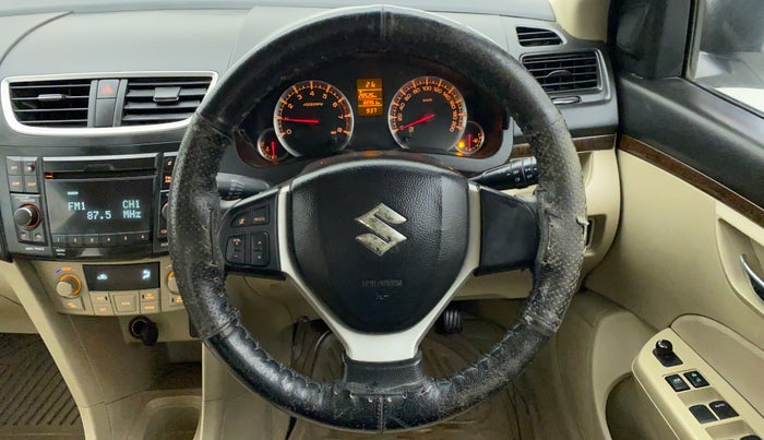 2013 Maruti Swift Dzire ZXI 1.2 BS IV, Petrol, Manual, 89,086 km, Steering Wheel Close Up