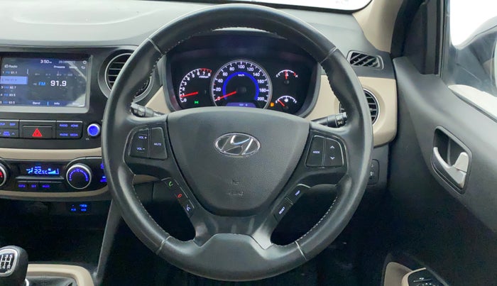 2019 Hyundai Grand i10 ASTA 1.2 KAPPA VTVT, Petrol, Manual, Steering Wheel Close Up