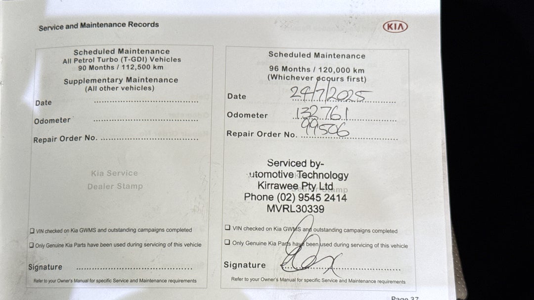 2016 Kia Sorento Platinum (4x4), Automatic, 138085 km, Service History