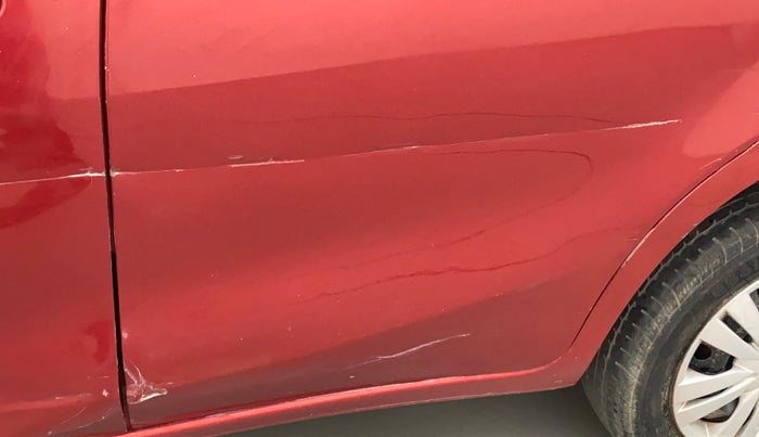2018 Datsun Go Plus T(O), CNG, Manual, 19,879 km, Rear left door - Minor scratches