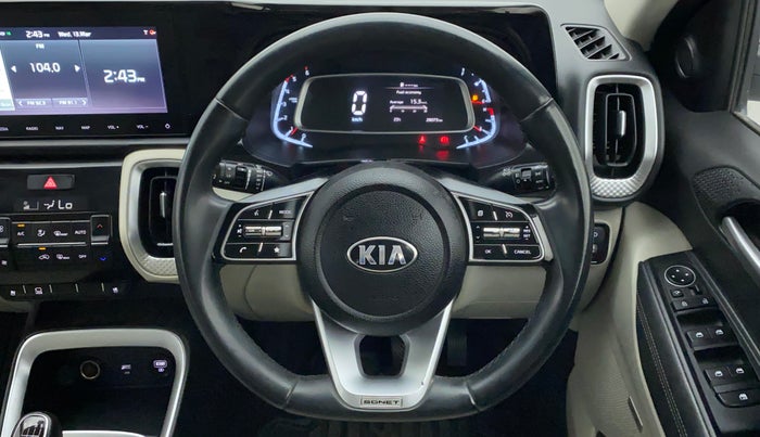 2021 KIA SONET HTX PLUS 1.5, Diesel, Manual, 28,073 km, Steering Wheel Close Up