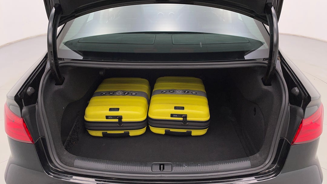 Boot Inside View with Luggage