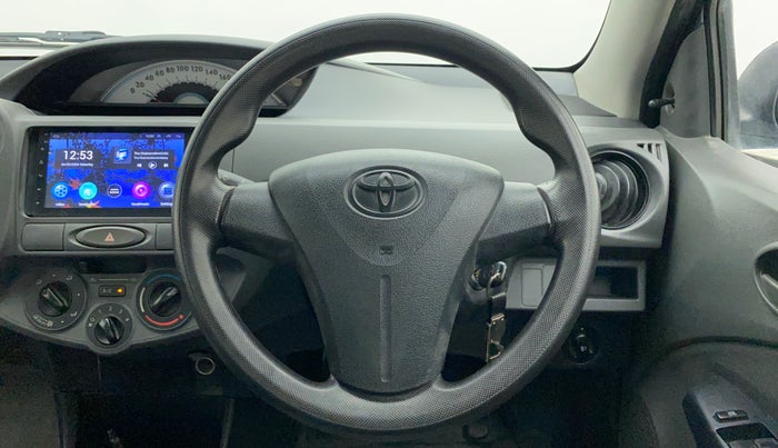 2012 Toyota Etios G, Petrol, Manual, 60,372 km, Steering Wheel Close Up