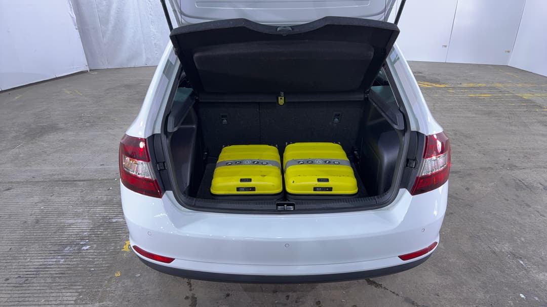 2018 SKODA Rapid Spaceback 92 Tsi, Automatic, 100615 km, Boot Inside View with Luggage