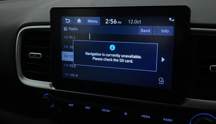 2019 Hyundai VENUE SX 1.0 (O) TURBO, Petrol, Manual, 16,383 km, Infotainment system - GPS Card not working/missing