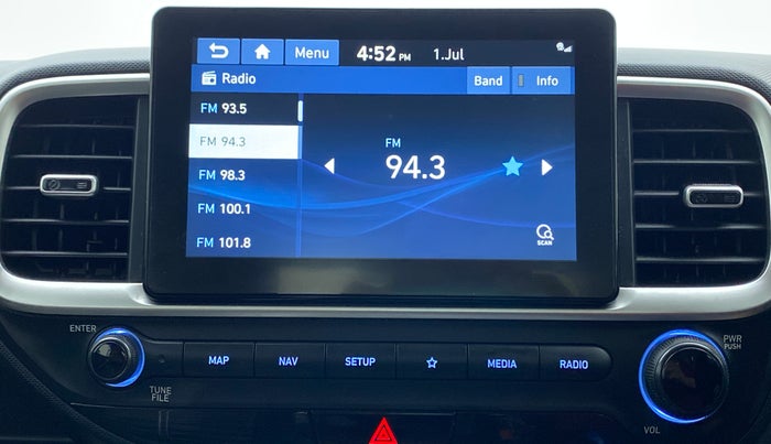 2019 Hyundai VENUE 1.0 TURBO GDI SX+ AT, Petrol, Automatic, 17,859 km, Infotainment System