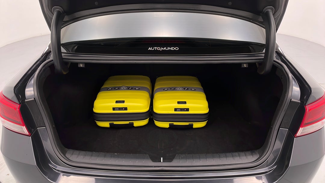 Boot Inside View with Luggage