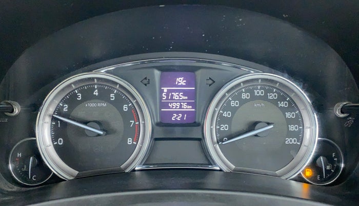 2014 Maruti Ciaz ZXI, Petrol, Manual, 50,071 km, Odometer Image