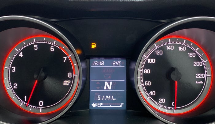 2018 Maruti Swift ZXI (AMT), Petrol, Automatic, 51,168 km, Odometer Image