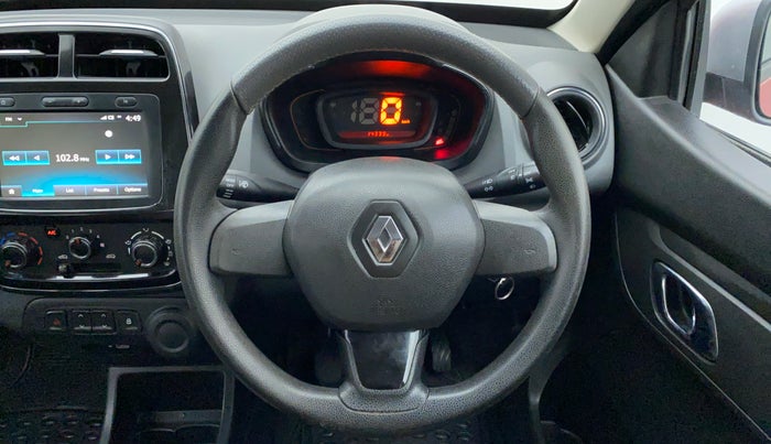 2019 Renault Kwid 1.0 RXT Opt, Petrol, Manual, 14,466 km, Steering Wheel Close Up