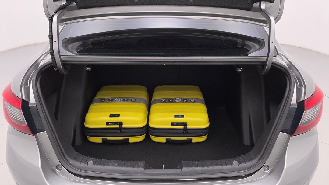 Boot Inside View with Luggage