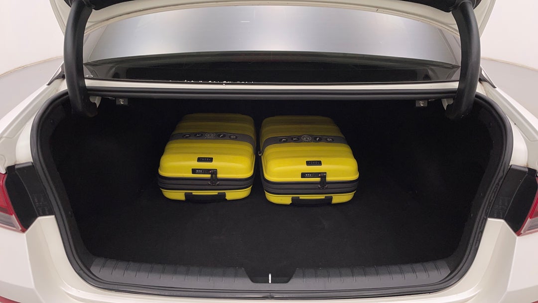 Boot Inside View with Luggage